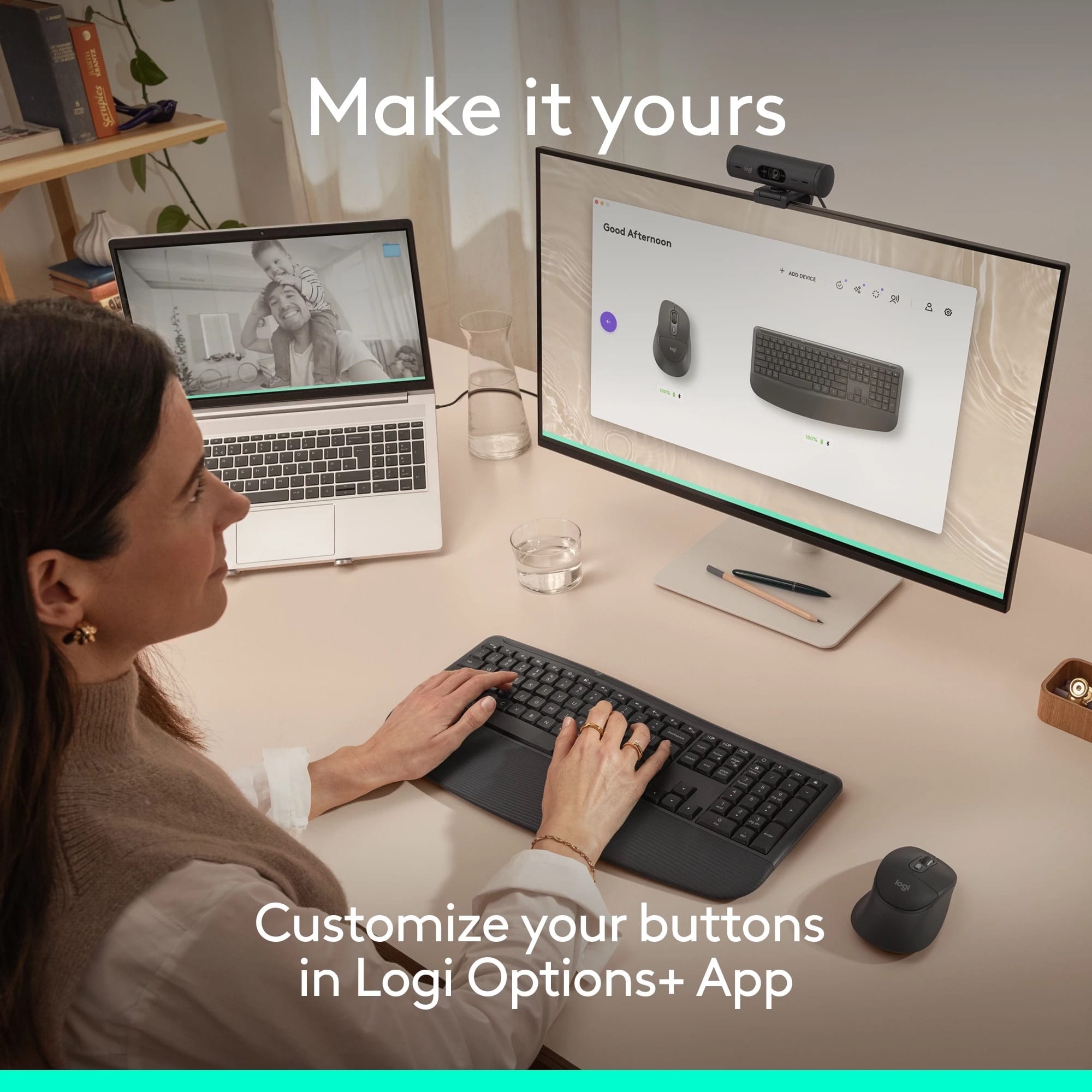Logitech Signature Comfort Plus Combo MK880 | Bluetooth Keyboard And Mouse Combo Combo For All Day Comfort