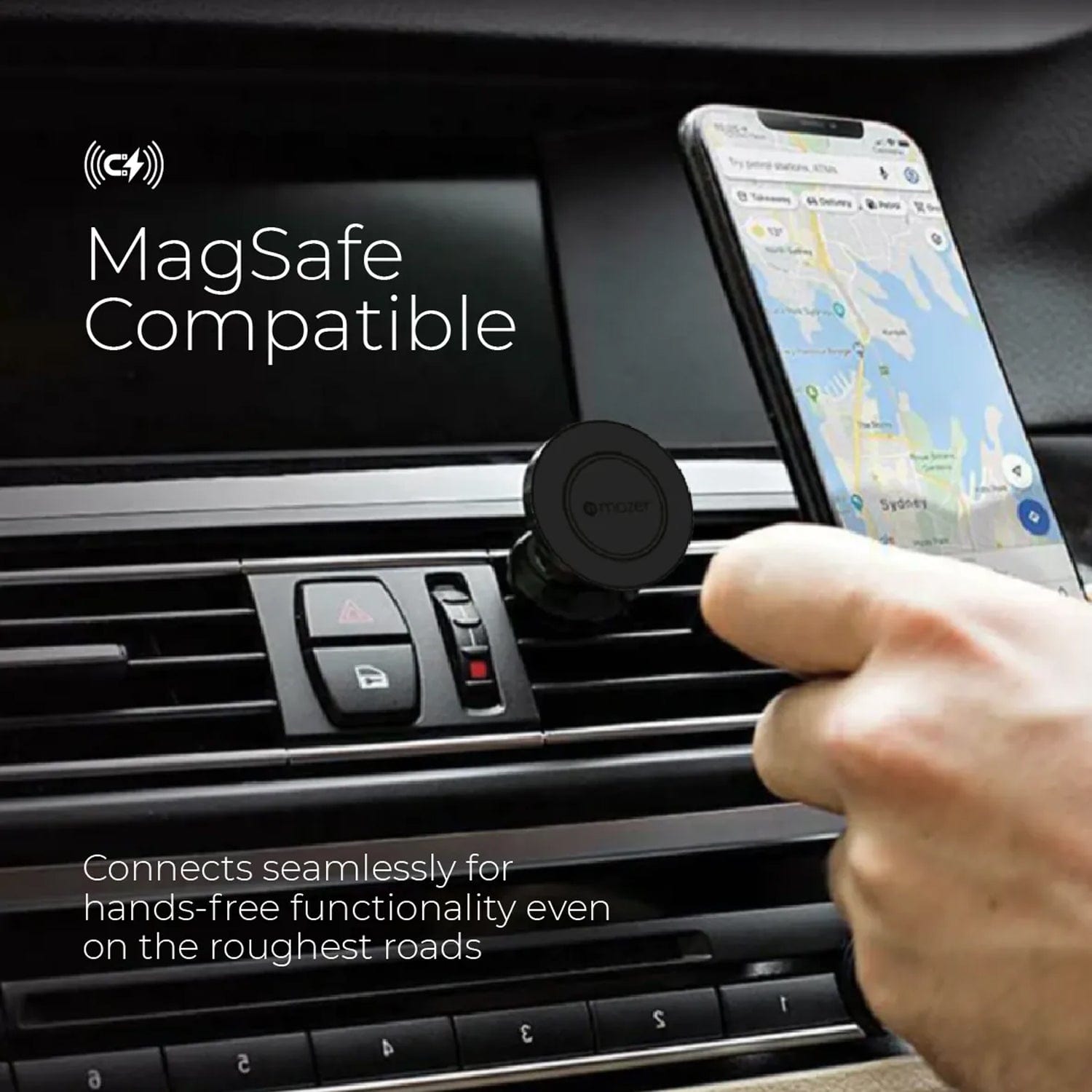 Mazer MagTap MagDrive600 MagSafe-Compatible Air Vent Car Mount