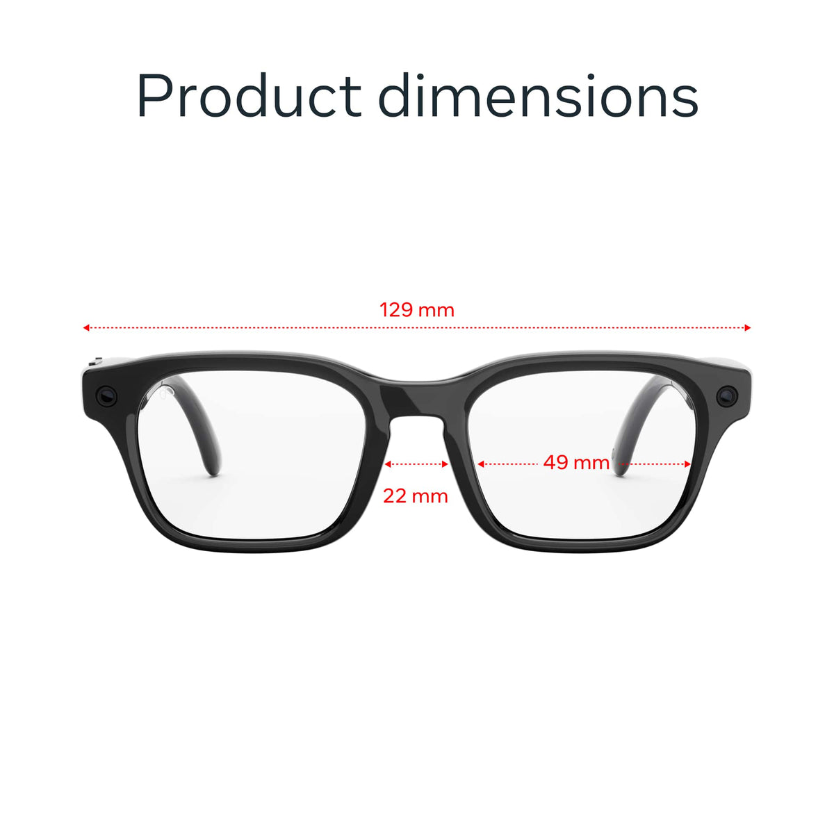 [PRE-ORDER] Meta Adventurer AI Glasses | Classic Black with Clear Lens (Ships from 1st Oct)
