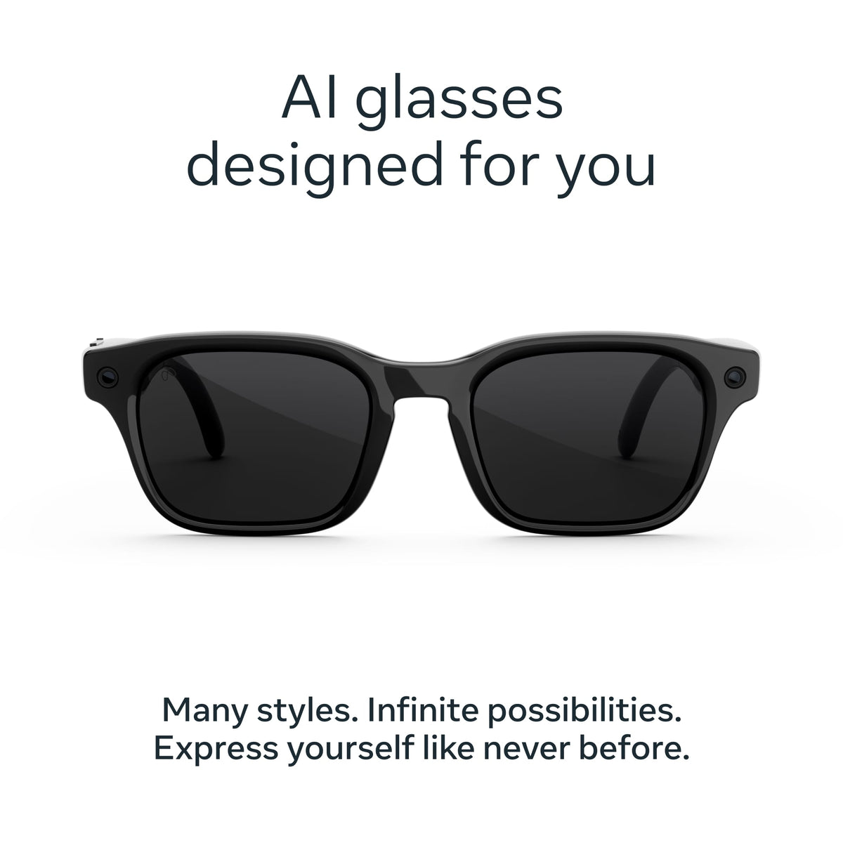 [PRE-ORDER] Meta Adventurer AI Glasses | Classic Black with Clear to Grey Transitions Lens (Ships from 1st Oct