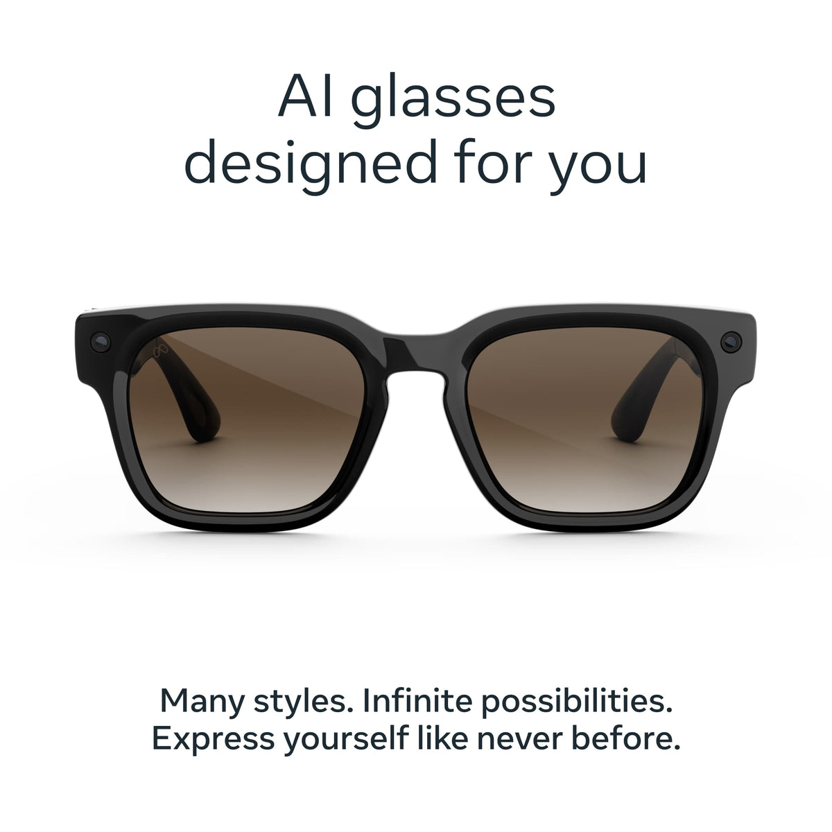 [PRE-ORDER] Meta Fury AI Glasses | Classic Black with Brown Gradient Lens (Ships from 1st Oct)