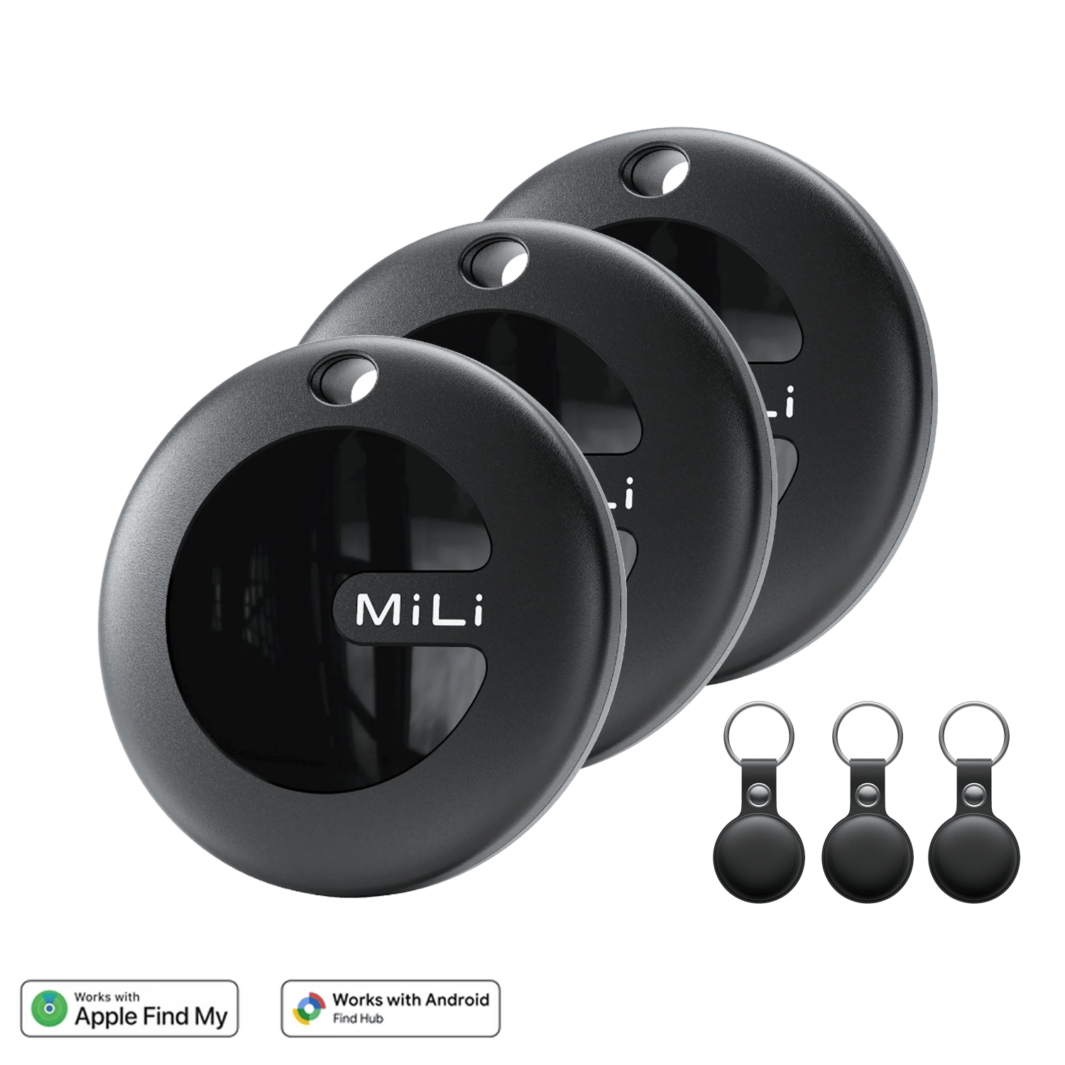 MiLi MiTag Duo Item Finder | Luggage Locator | iOS (Apple Find My) or Android (Google Find Hub) Compatible