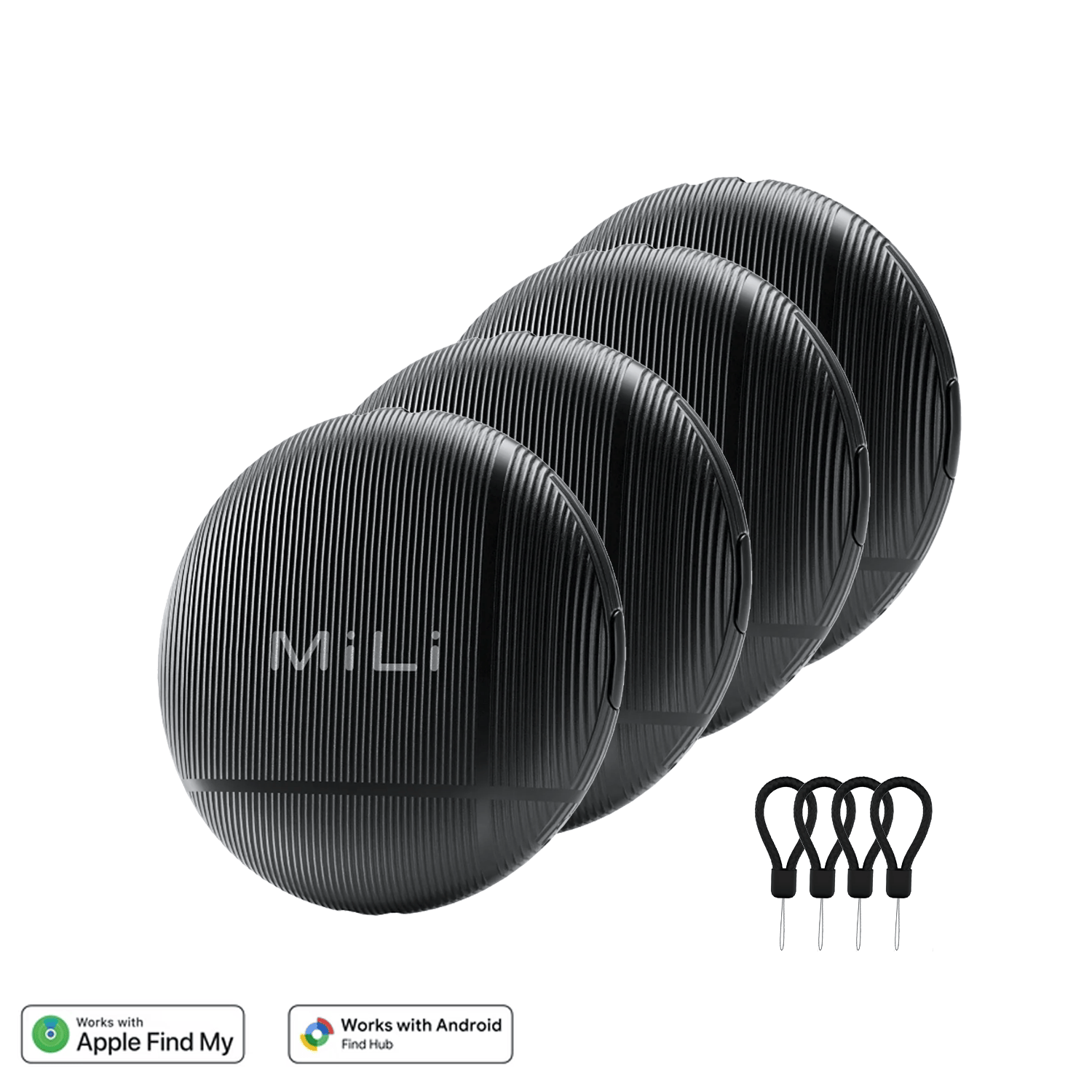 Mili LiTag Duo Item Finder | iOS (Apple Find My) or Android (Google Find Hub) Compatible