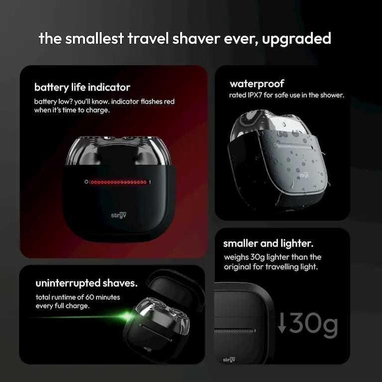 Stryv MiniShave 2.0 Electric Shaver
