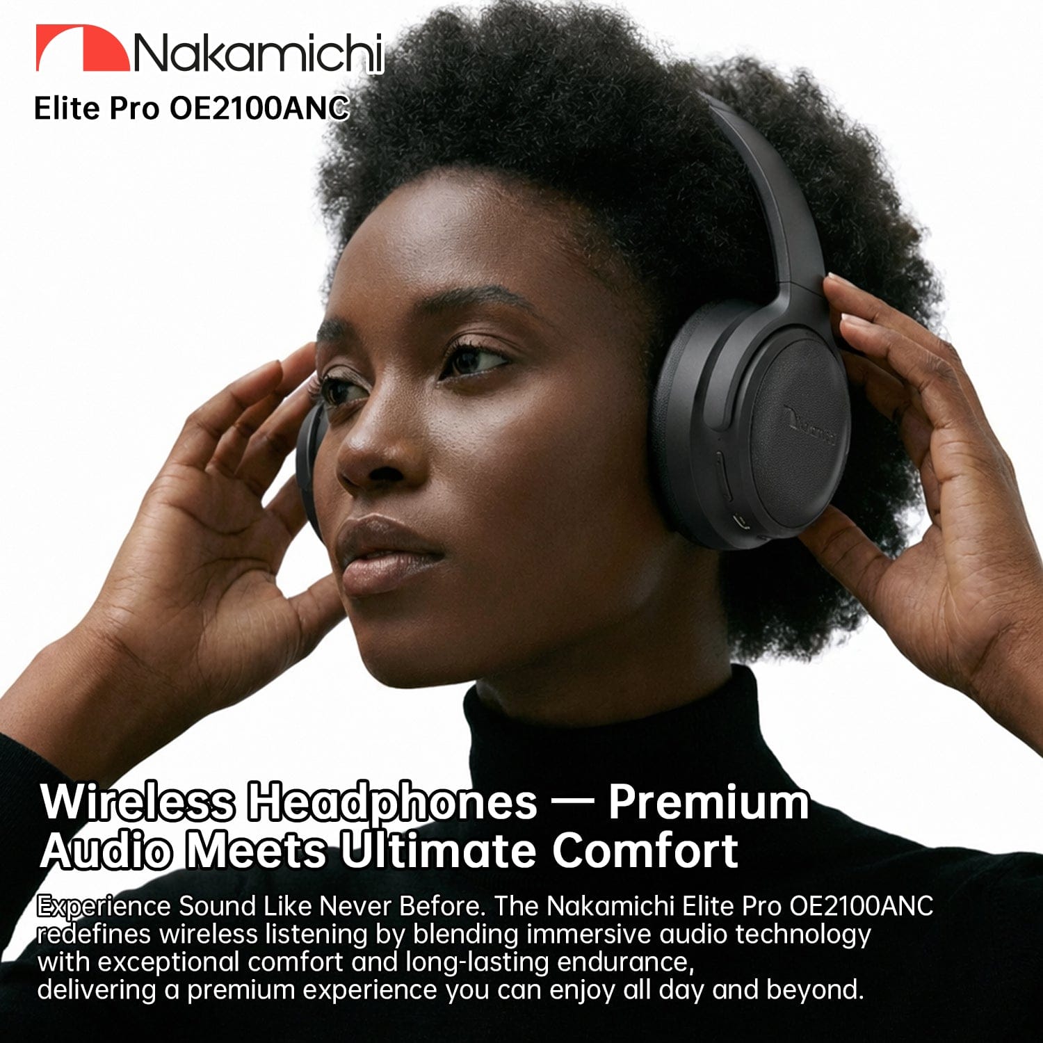 Nakamichi Elite Pro OE2100 ANC Wireless Headphones
