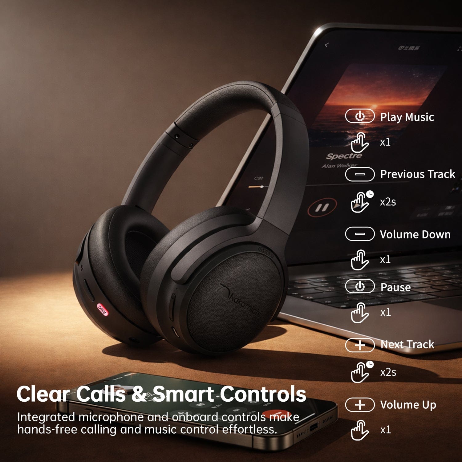 Nakamichi Elite Pro OE2100 ANC Wireless Headphones