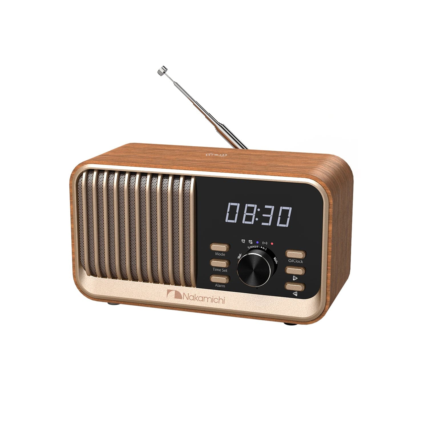 Nakamichi C80 Wireless Charging Radio Clock Speaker