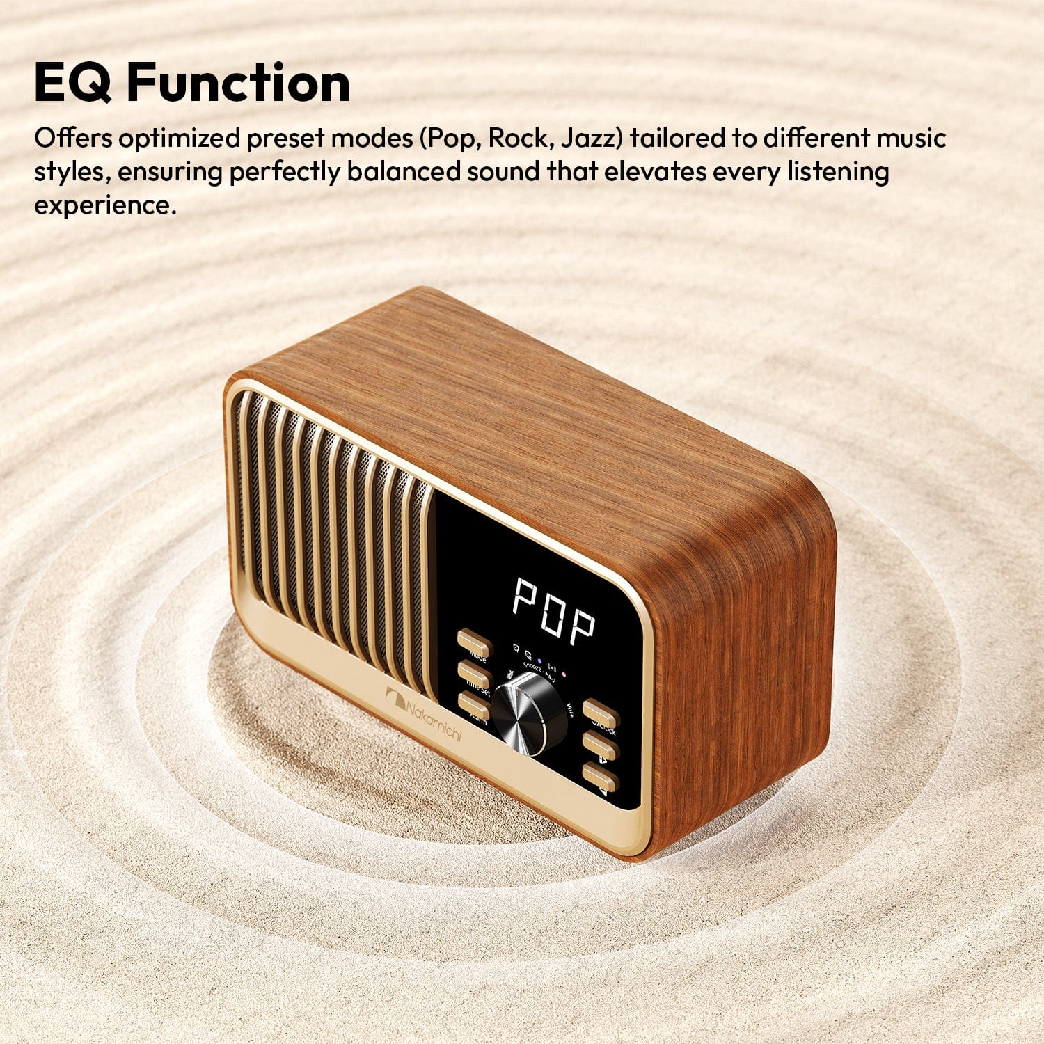 Nakamichi C80 Wireless Charging Radio Clock Speaker