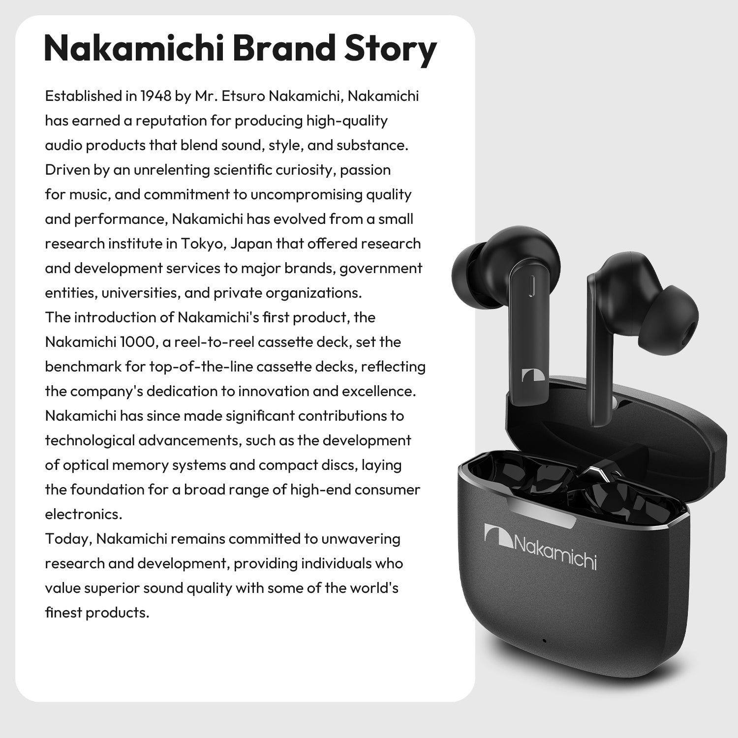 Nakamichi P800 Hybrid ANC True Wireless Earbuds