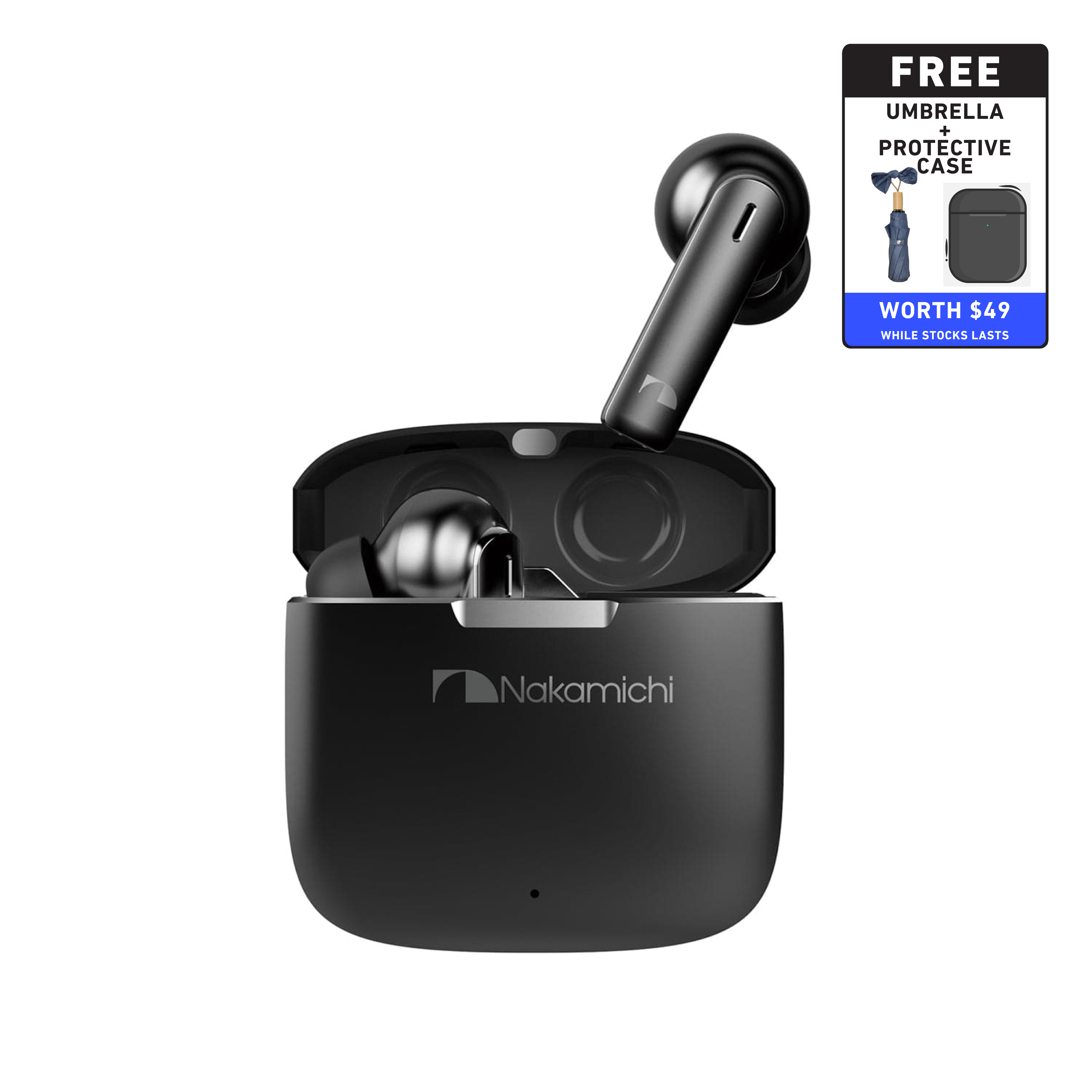 Nakamichi P800 Hybrid ANC True Wireless Earbuds