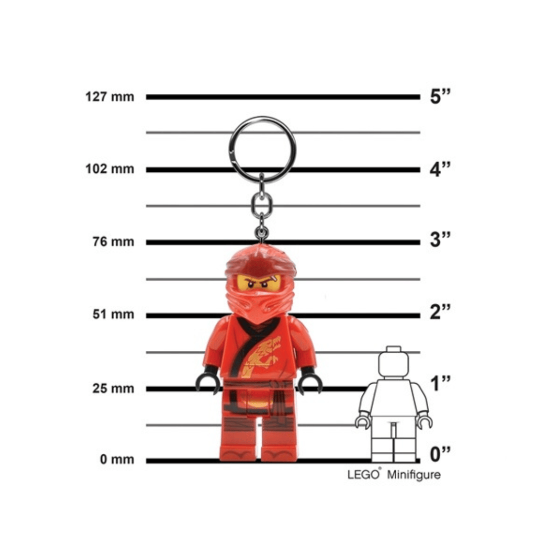 LEGO NINJAGO Legacy Kai Keychain Light