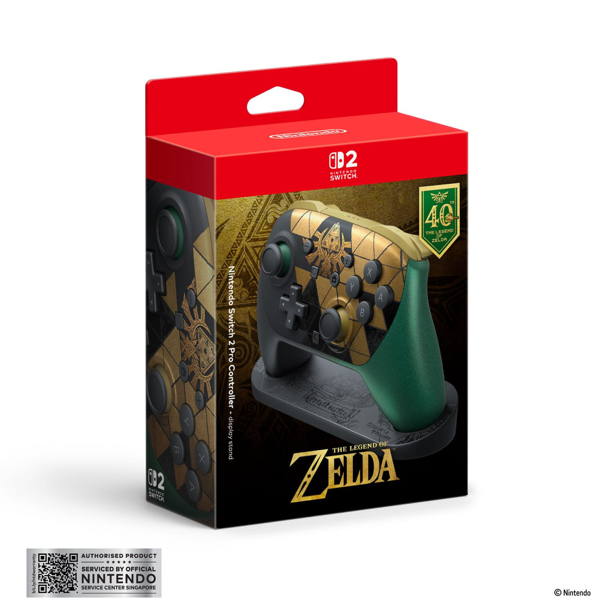 [PRE-ORDER] Nintendo Switch 2 Pro Controller The Legend of Zelda 40th Anniversary Edition (Ships from 29th Oct)