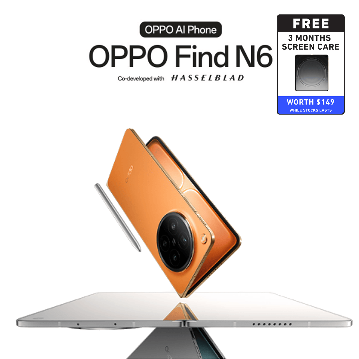 OPPO Find N6 Foldable Smartphone | Metapod SG