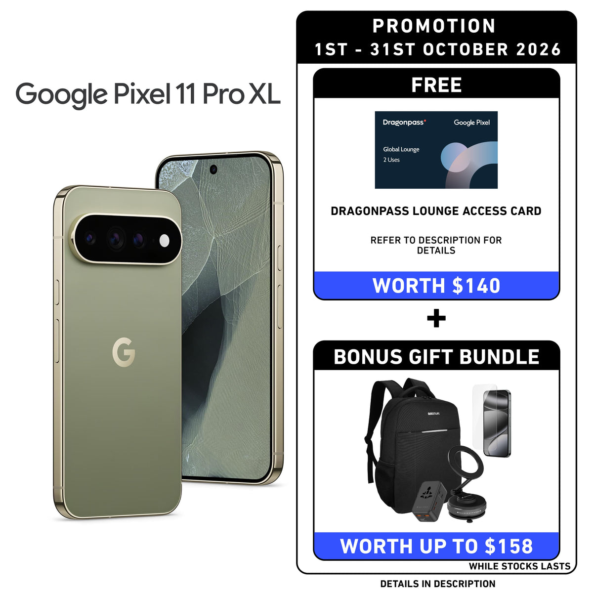 Google Pixel 11 Pro XL Smartphone