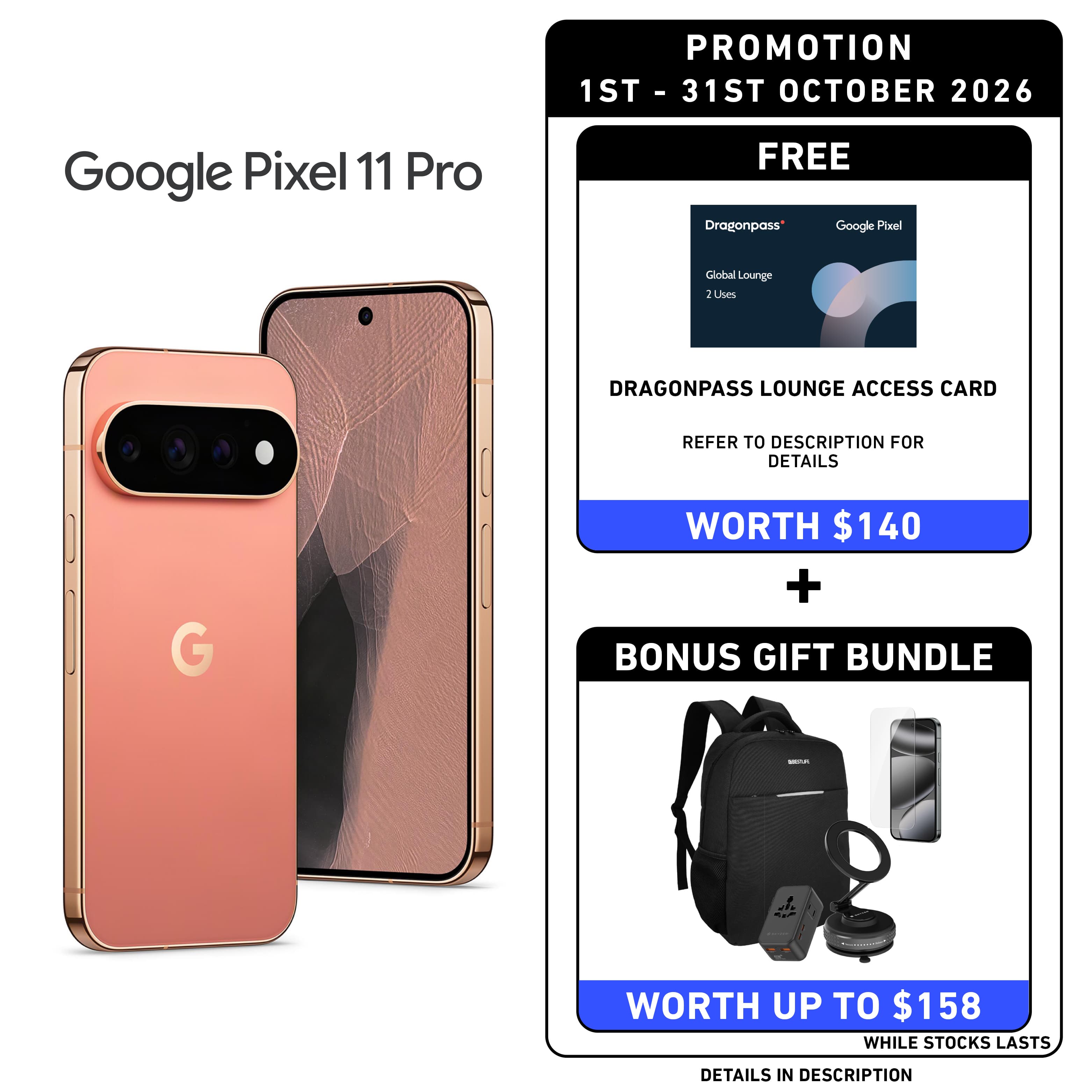 Google Pixel 11 Pro 5G Smartphone | Metapod SG