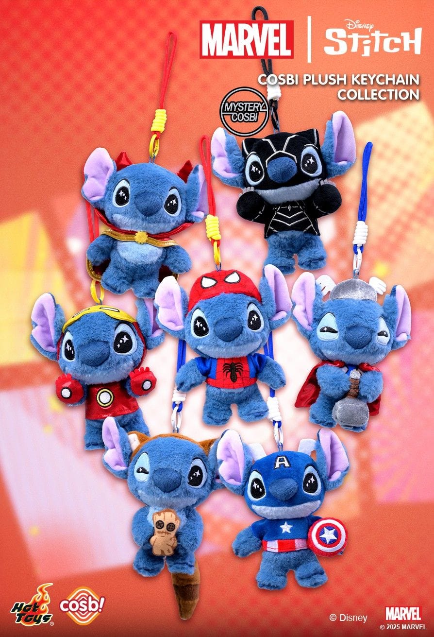 Hot Toys PPLU072N Stitch - Marvel Stitch Cosbi Plush Keychain Blind Box
