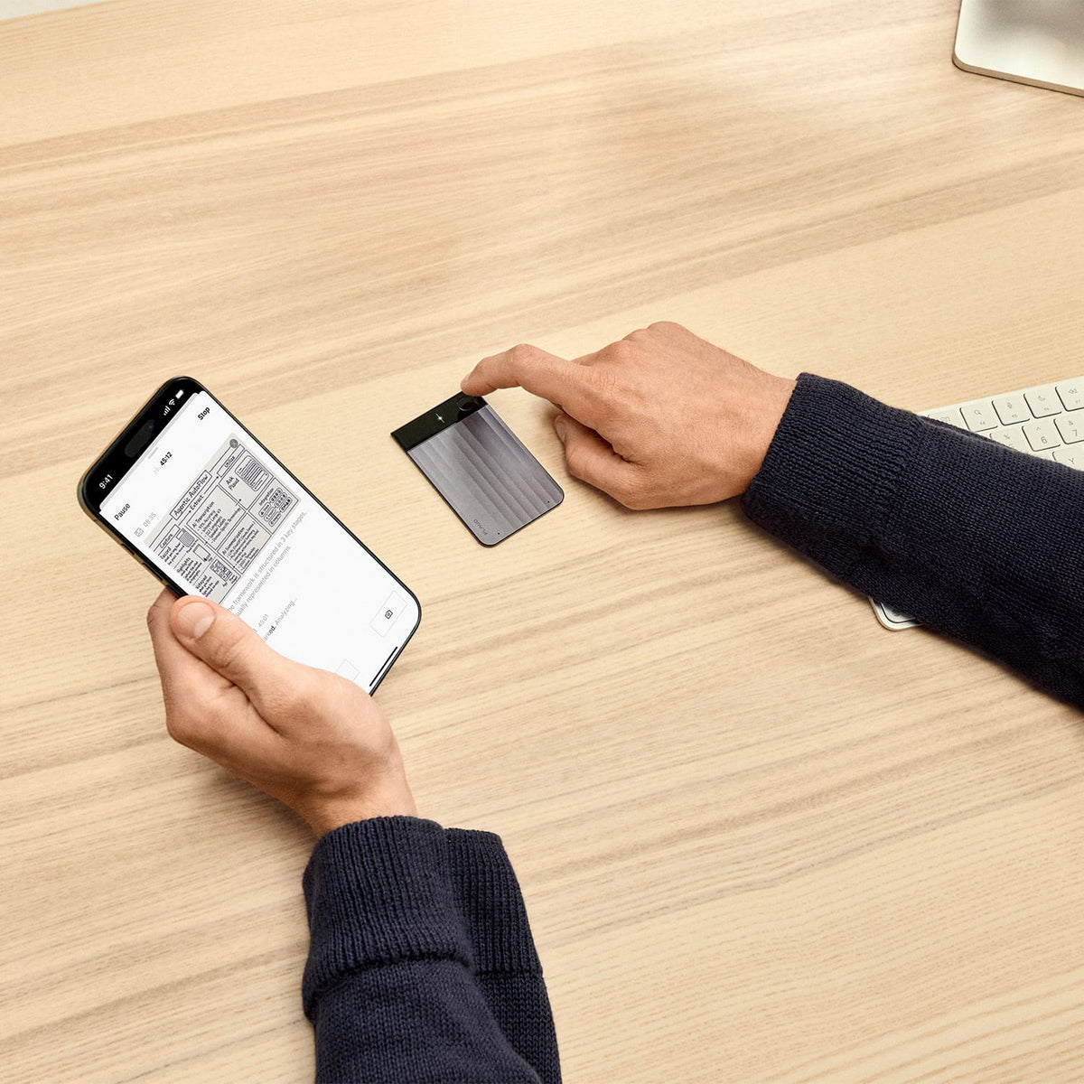 PLAUD.AI Plaud Note Pro Flow Edition - Smart AI Note Taker with Black Magnetic Case