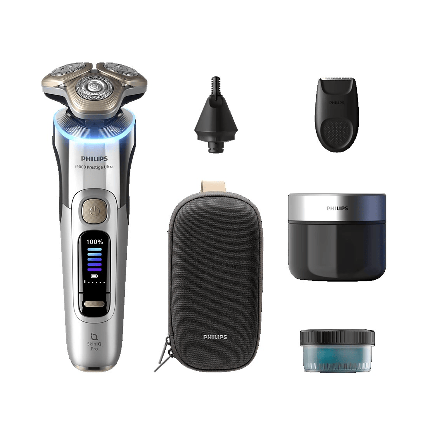 Philips XP9404/26 i9000 Prestige Ultra Wet & Dry Electric Shaver with SkinIQ Pro