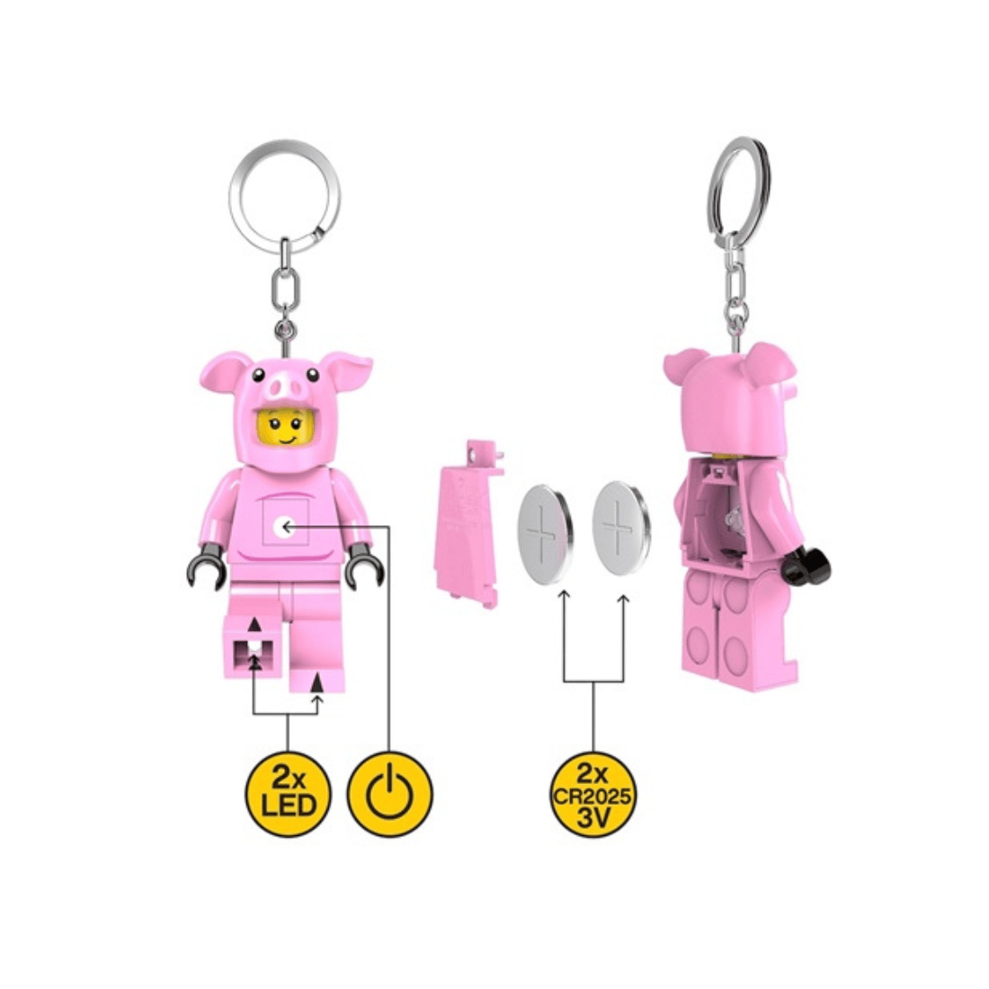 LEGO MINIFIGURES  Piggy Guy Keychain Light