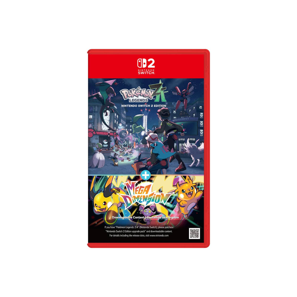 Nintendo Switch 2 Pokémon Legends: Z-A + Mega Dimension (DL Code In Box)