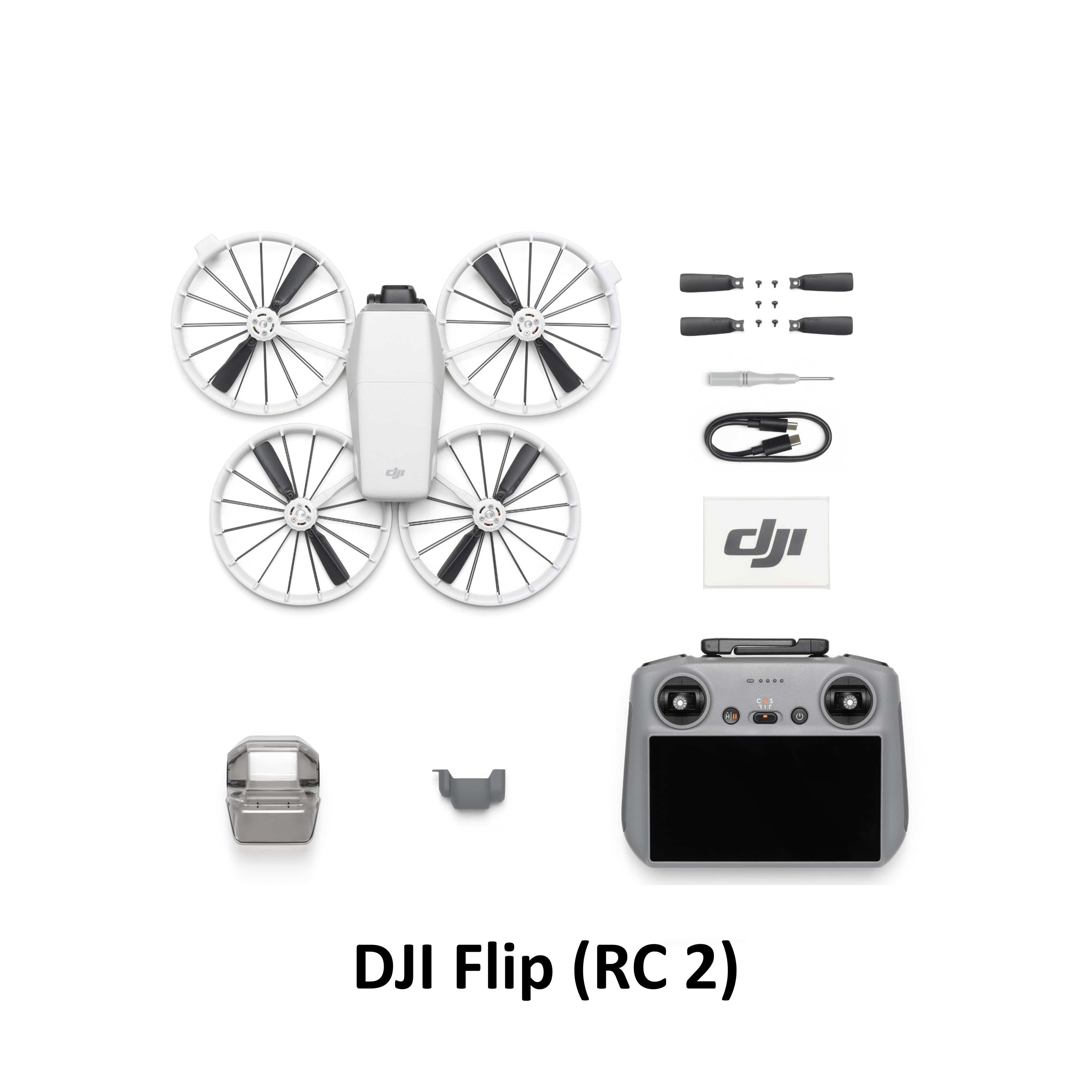 DJI Flip - Camera Drone | 6 Shooting Modes | Under 249g | AI Subject Tracking | Foldable Propeller Guard