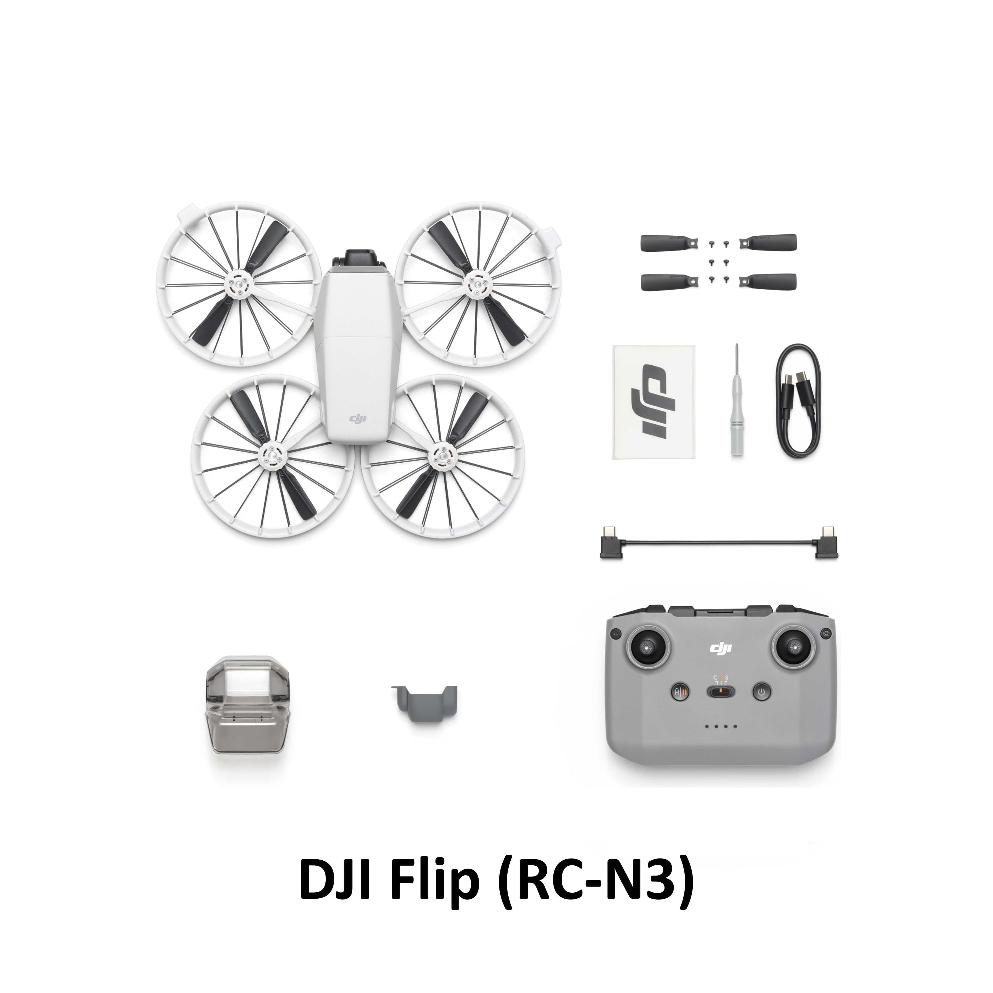 DJI Flip - Camera Drone | 6 Shooting Modes | Under 249g | AI Subject Tracking | Foldable Propeller Guard