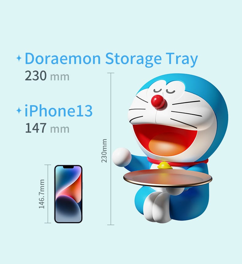 Rock Big Doll Ornaments Doraemon Storage Tray