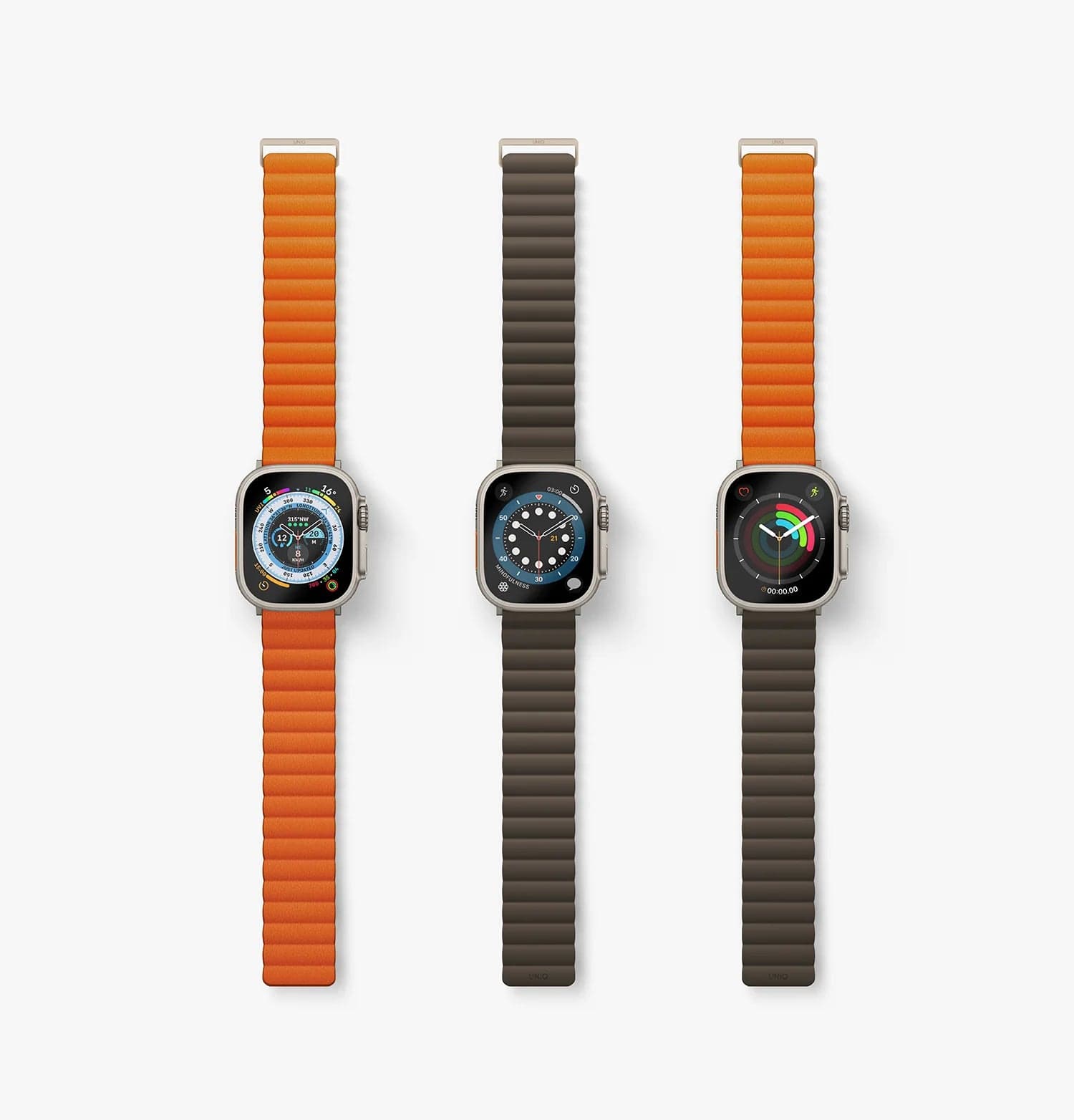 UNIQ Revix Premium Leather Reversible Magnetic Apple Watch Strap (41mm / 45mm)