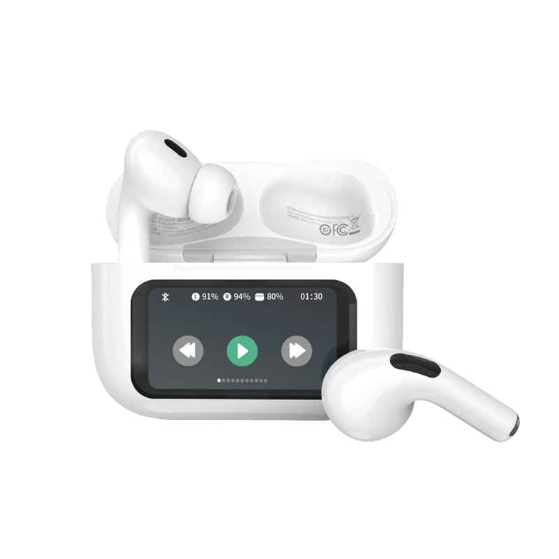 ROCK S1 Smart Touch Screen True Wireless Bluetooth Earphones