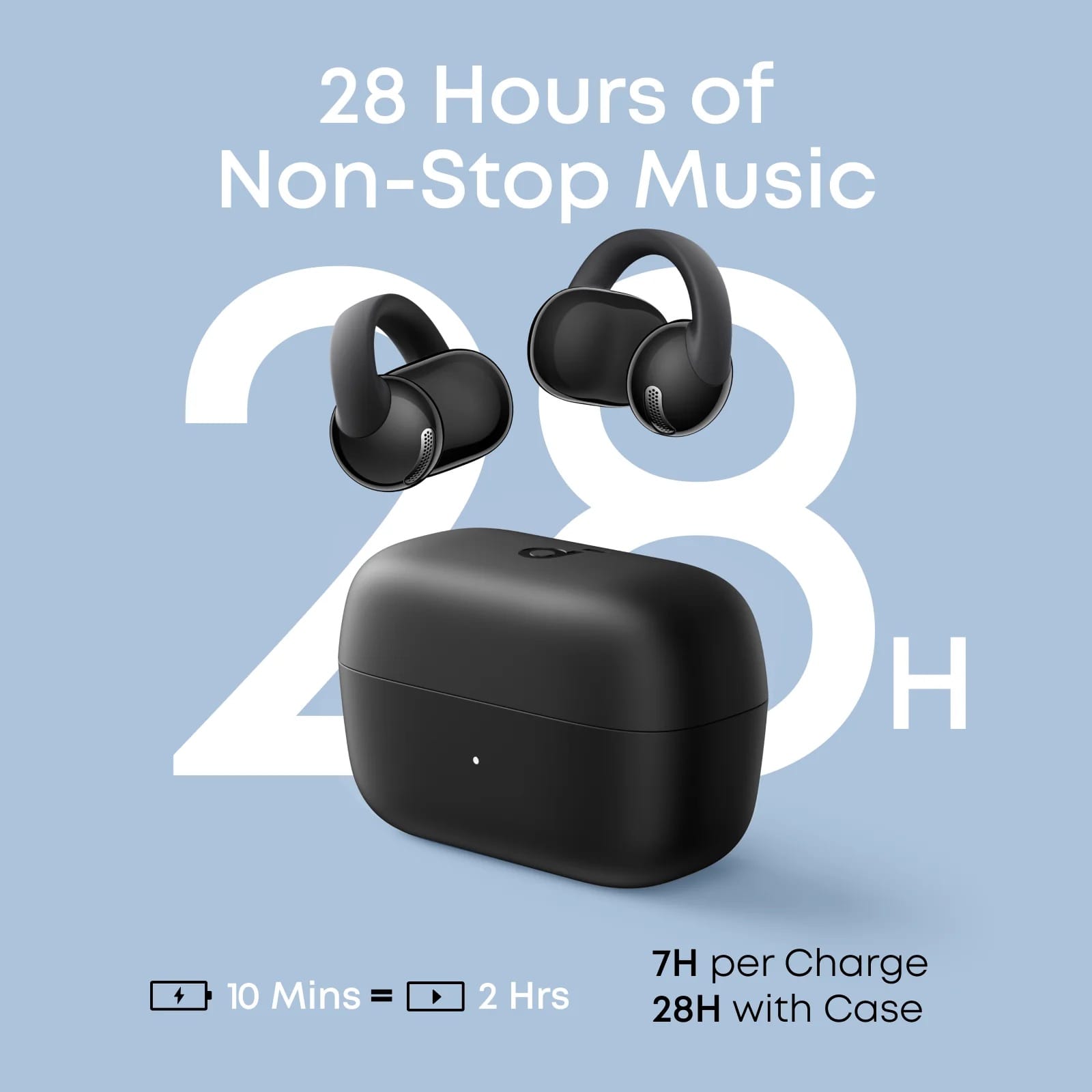 Soundcore C50i Comfortable Clip on Earbuds with Powerful Bass