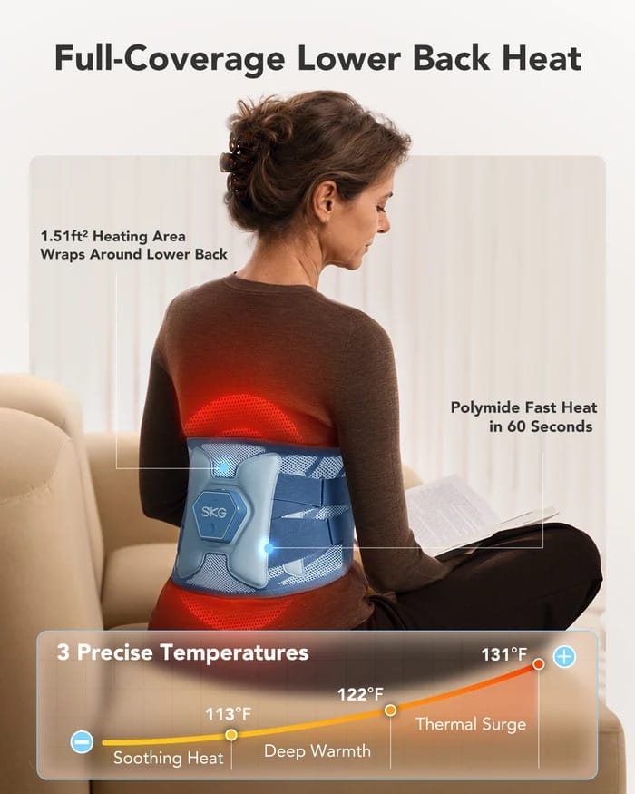 SKG QS300 Lumbar Support Waist Massager