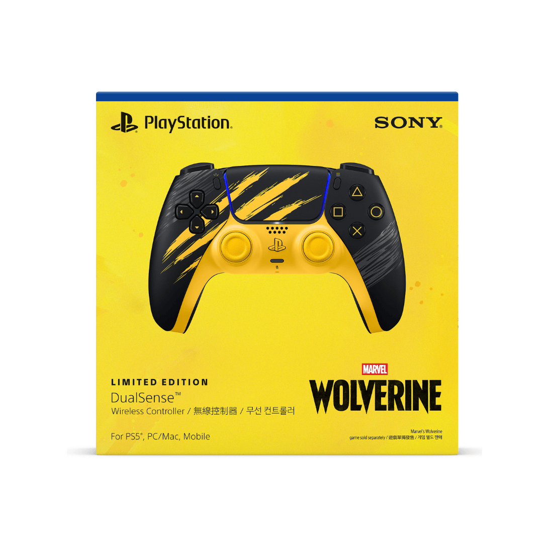 [PRE-ORDER] Sony DualSense Wireless Controller | Marvel’s Wolverine Battle Yellow Limited Edition (Ships from 15th Sep)