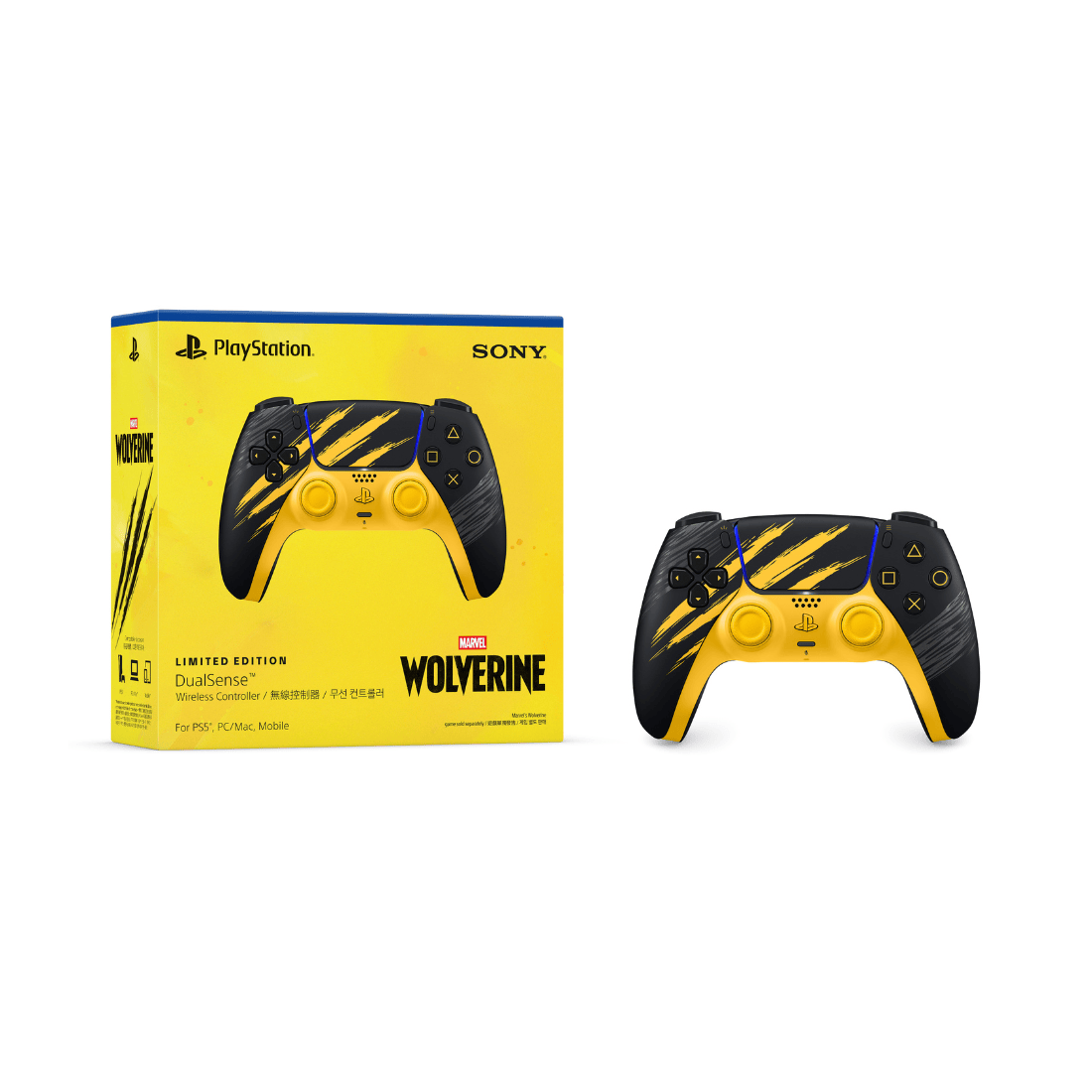 [PRE-ORDER] Sony DualSense Wireless Controller | Marvel’s Wolverine Battle Yellow Limited Edition (Ships from 15th Sep)