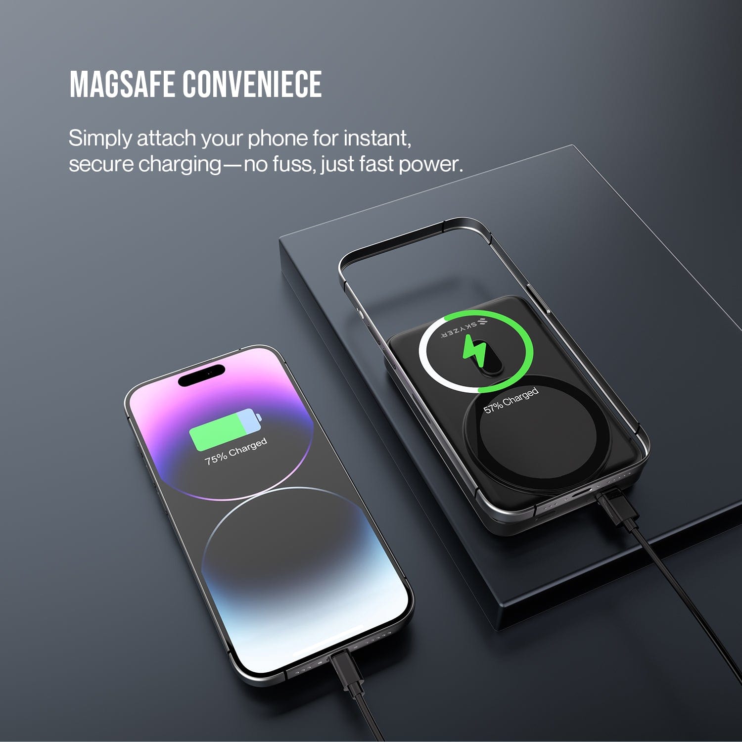 Skyzer PB405 Magnetic Wireless Charging Power Bank