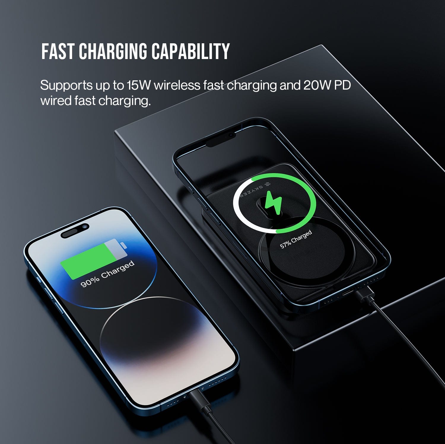 Skyzer PB405 Magnetic Wireless Charging Power Bank