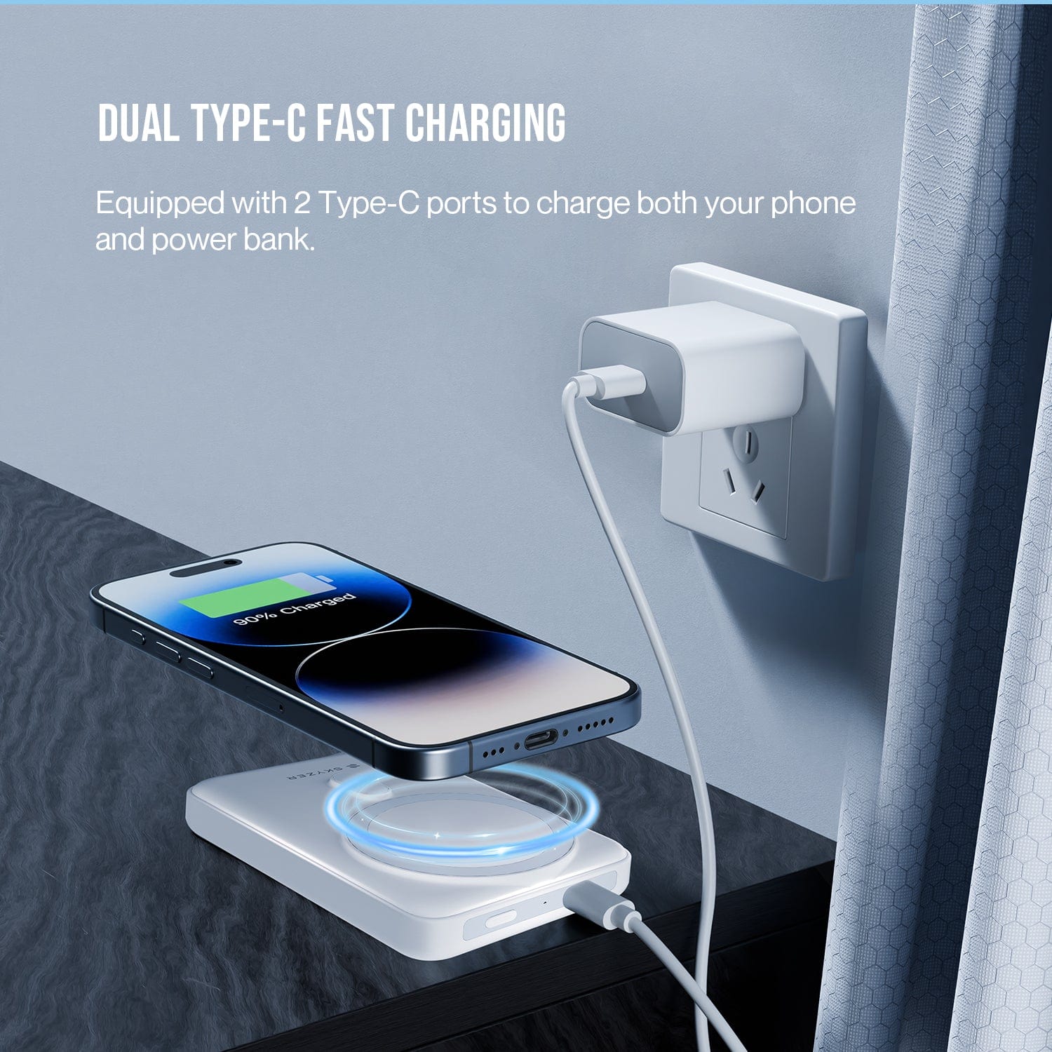 Skyzer PB405 Magnetic Wireless Charging Power Bank