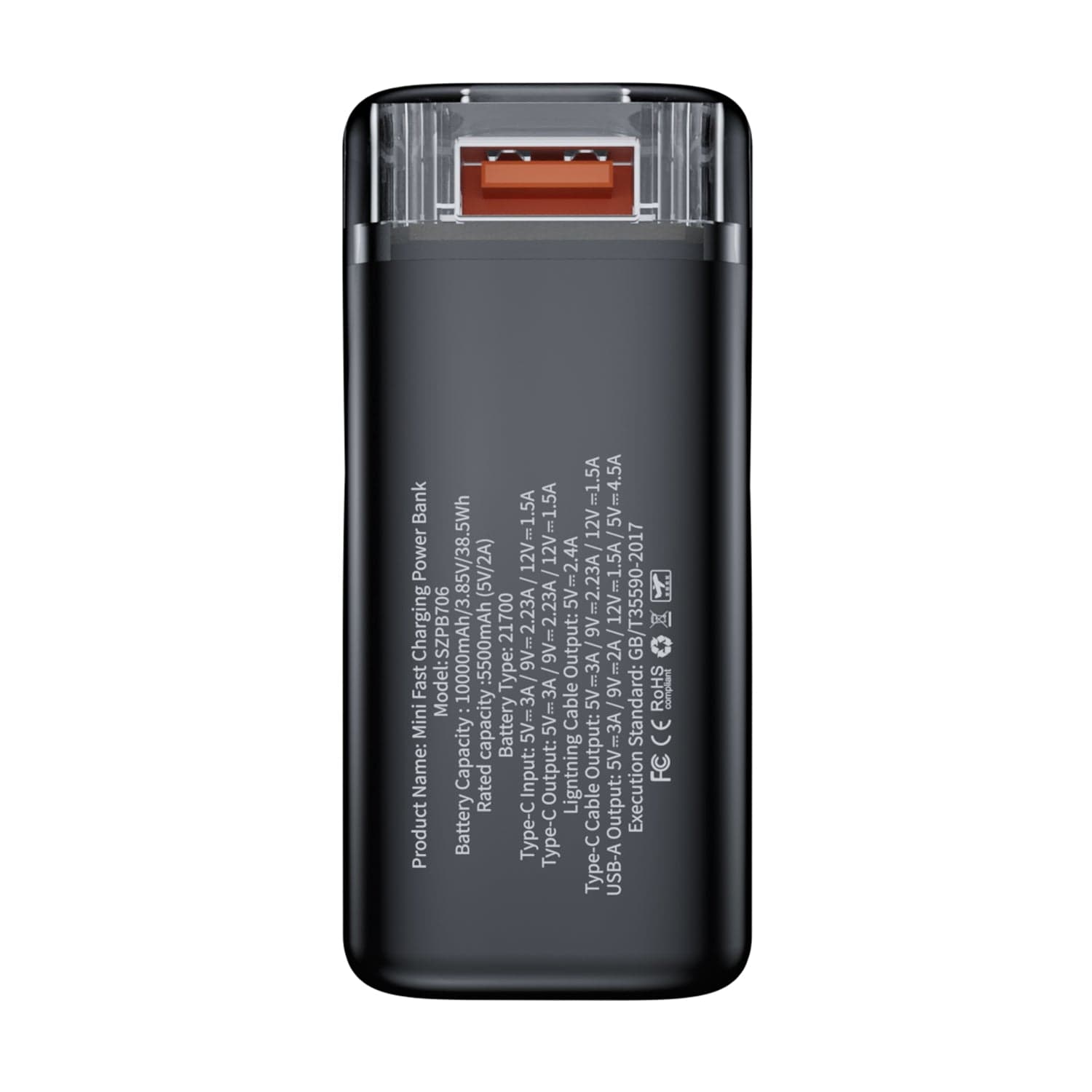 Skyzer Power Charge 706 | Built In cable10000mAh Powerbank