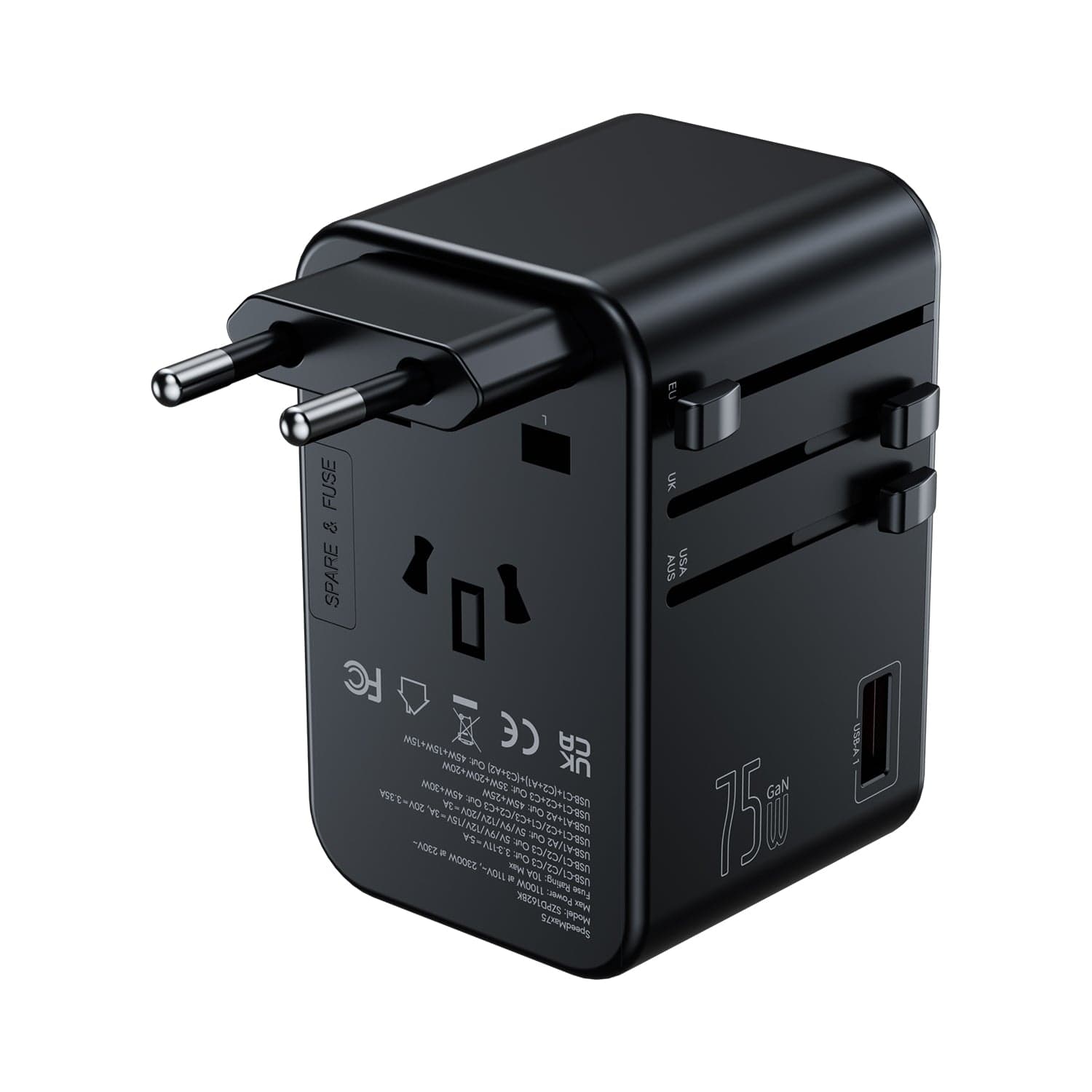 Skyzer SpeedMax 75W Fast Charging Travel Adapter