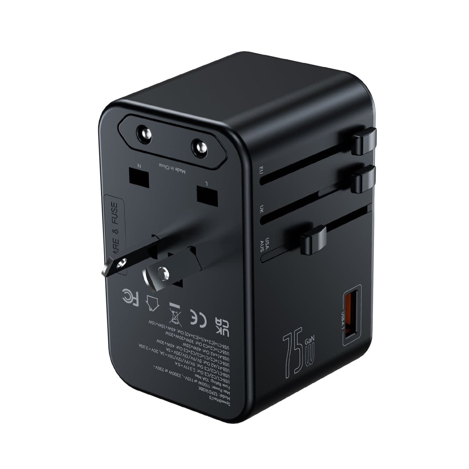 Skyzer SpeedMax 75W Fast Charging Travel Adapter