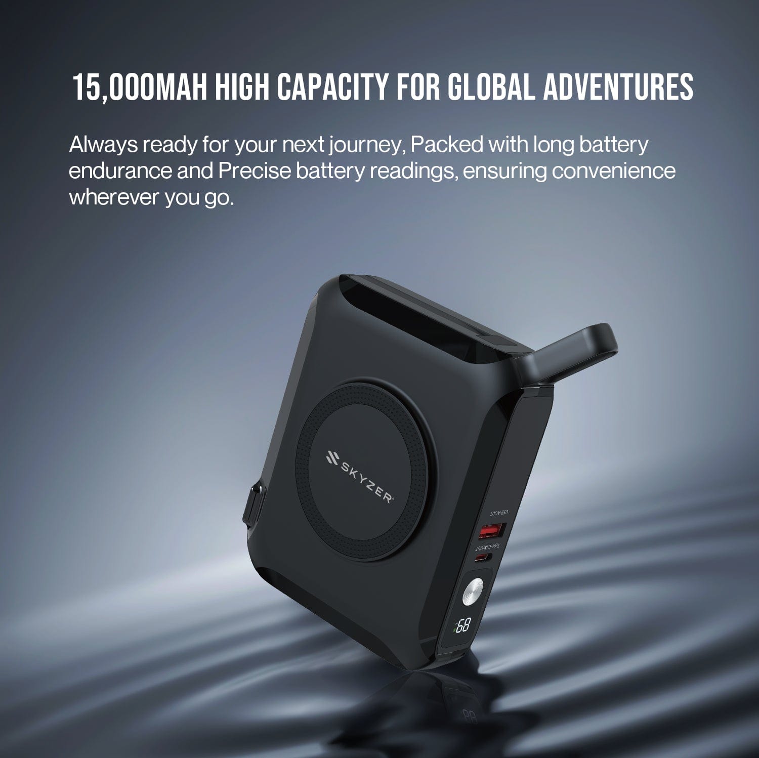 Skyzer PD165 All-In-One 15,000mAh Powerbank Travel Charger