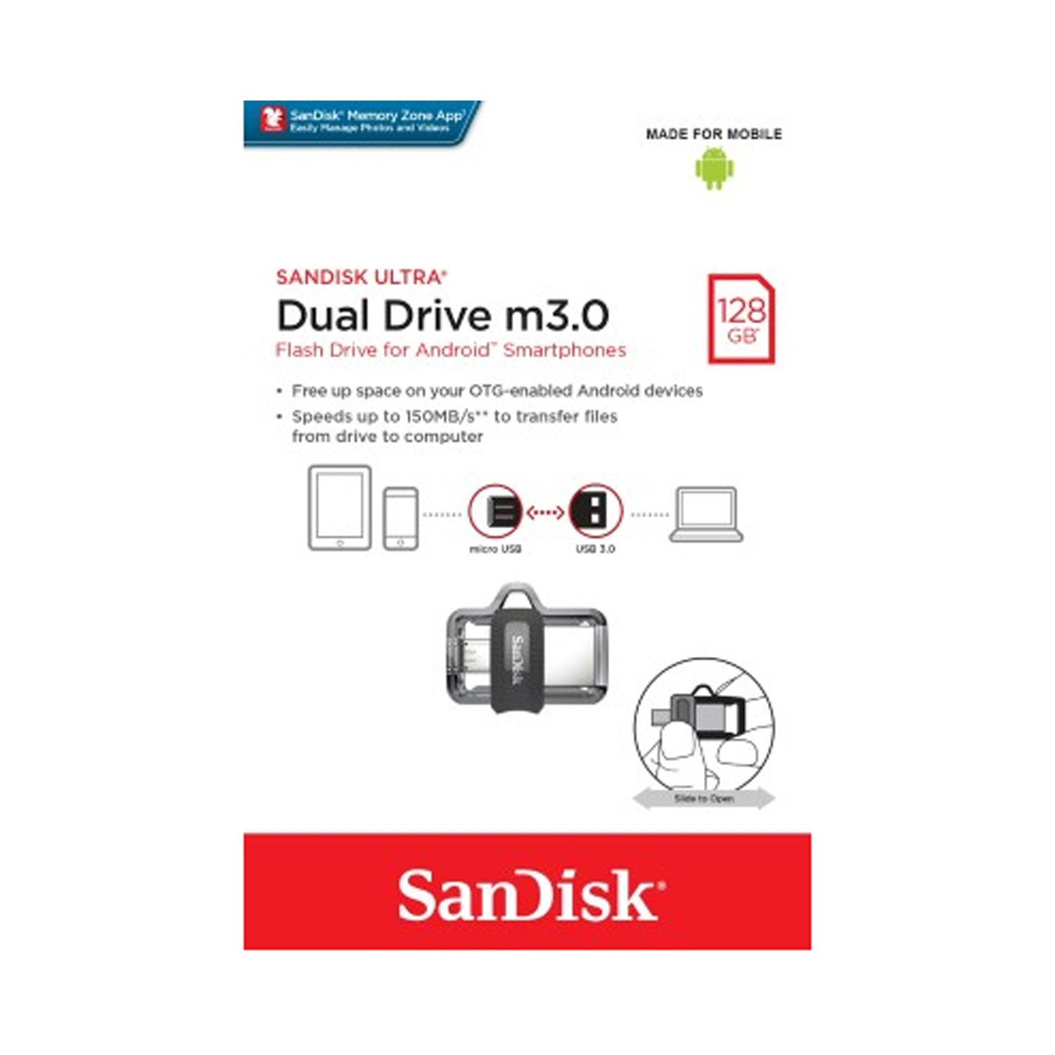 SanDisk Ultra Dual Drive USB 3.0 OTG Flash Drive