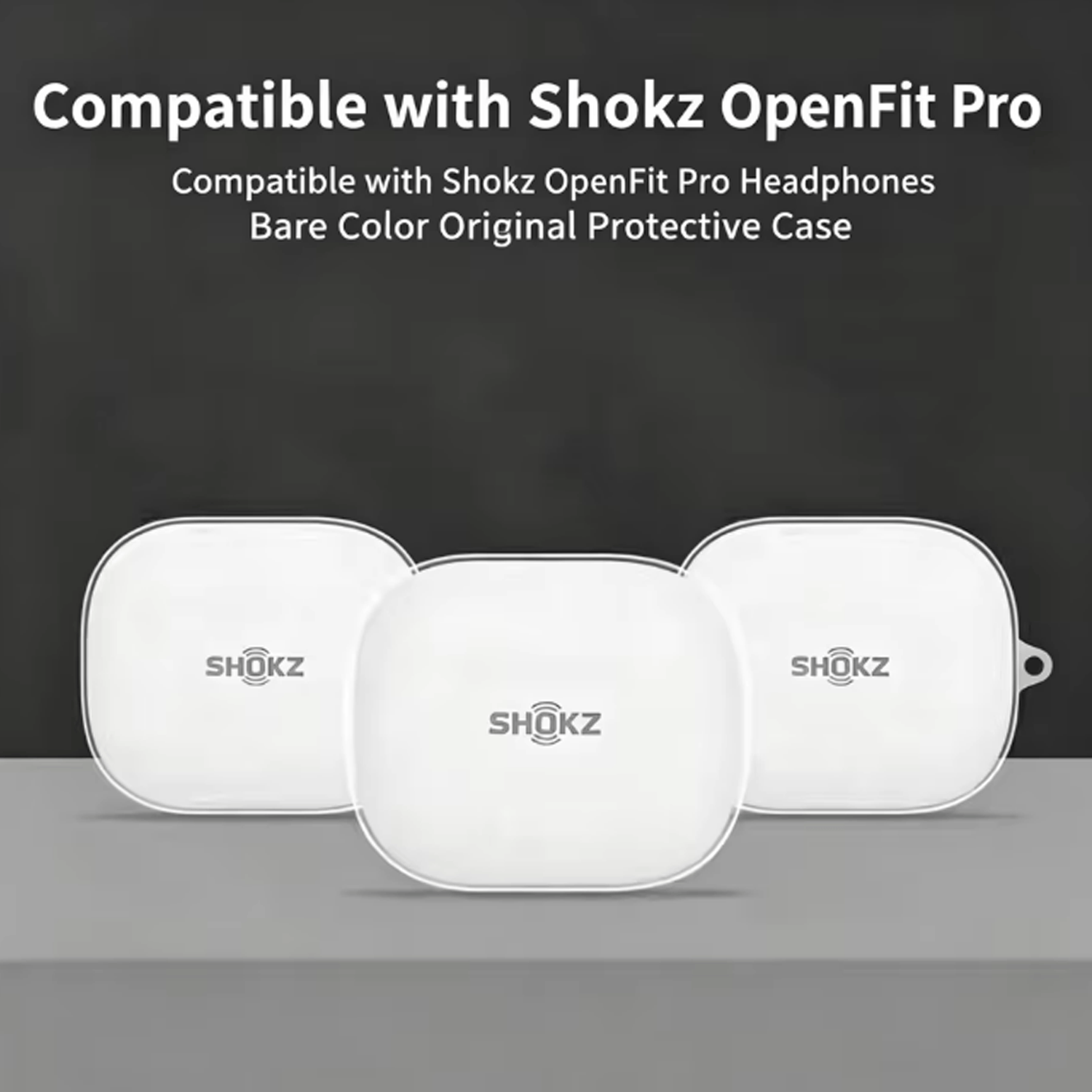 Soft TPU Case for Shokz OpenFit Pro (Clear)