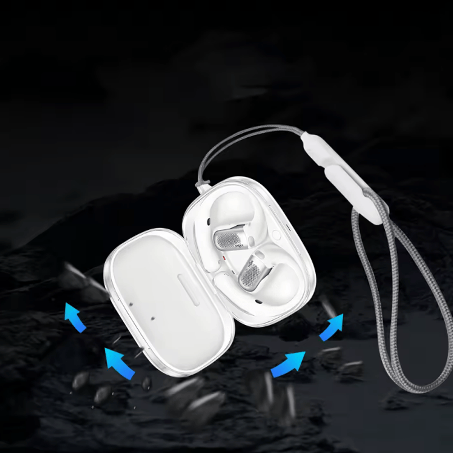 Soft TPU Case for Shokz OpenFit Pro (Clear)