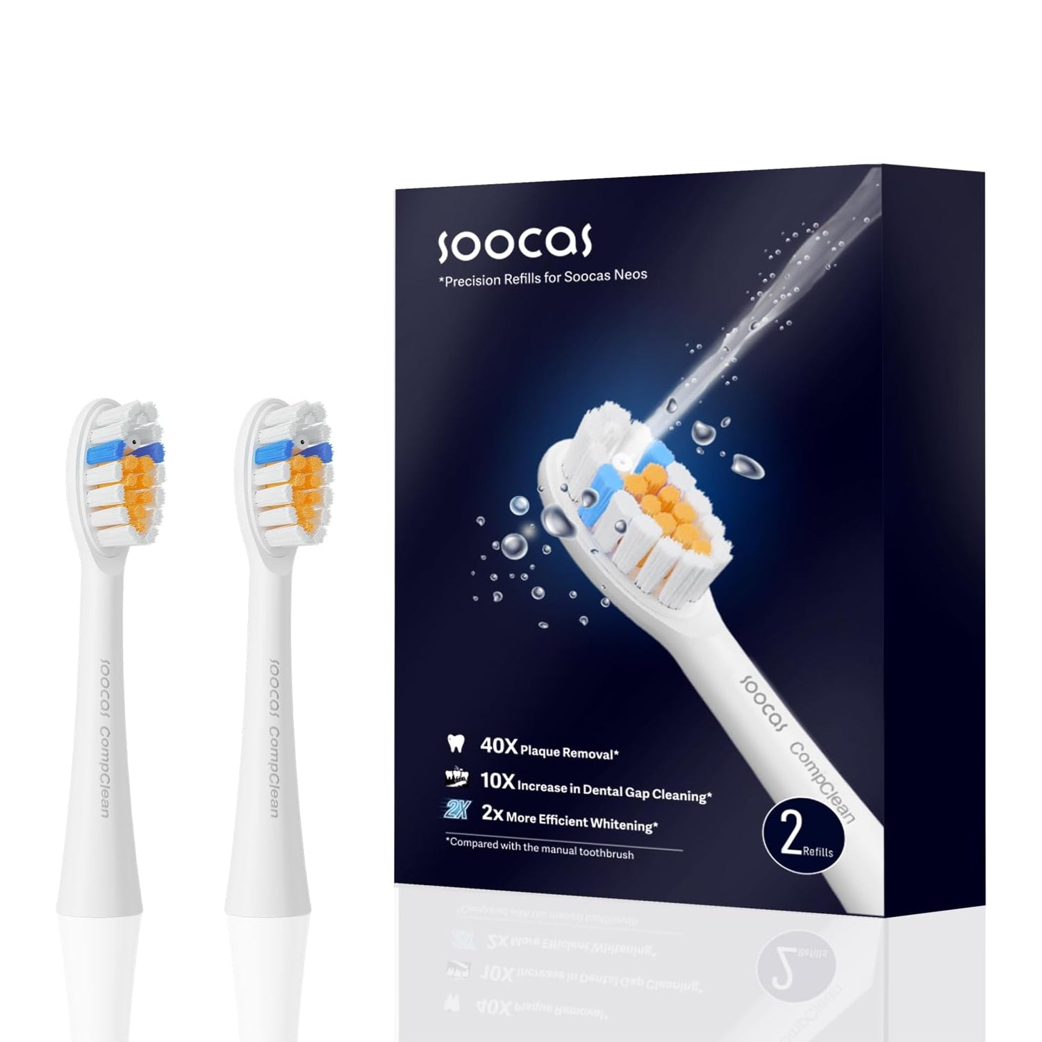 Soocas Neos Electric Toothbrush Head 2-Piece Bundle