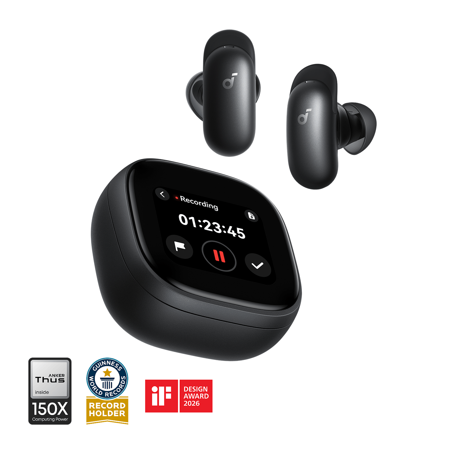 Soundcore Liberty 5 Pro Max | Earbuds with AI Note-Taker Smart Case