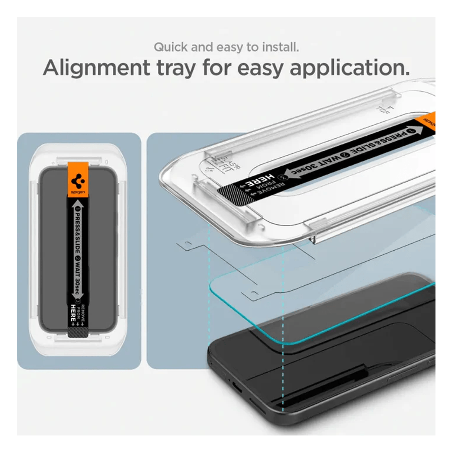 Spigen GLAS.tR EZ Fit Glass Screen Protector for Google Pixel 9a