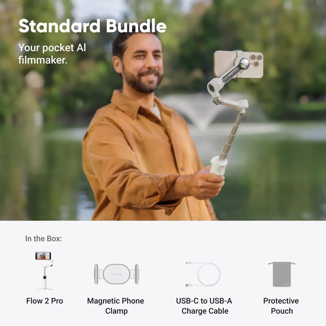 Insta360 Flow 2 Pro - Ultimate AI Tracking Stabilizer
