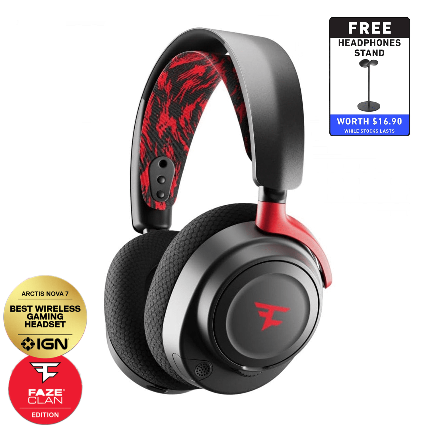 Steelseries Arctis Nova 7 Wireless Gaming Headset FaZe Clan Edition