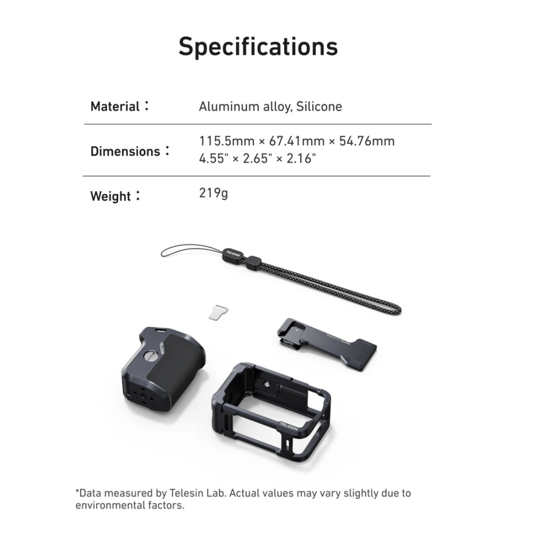 Telesin StreetGrip Kit for Action 6