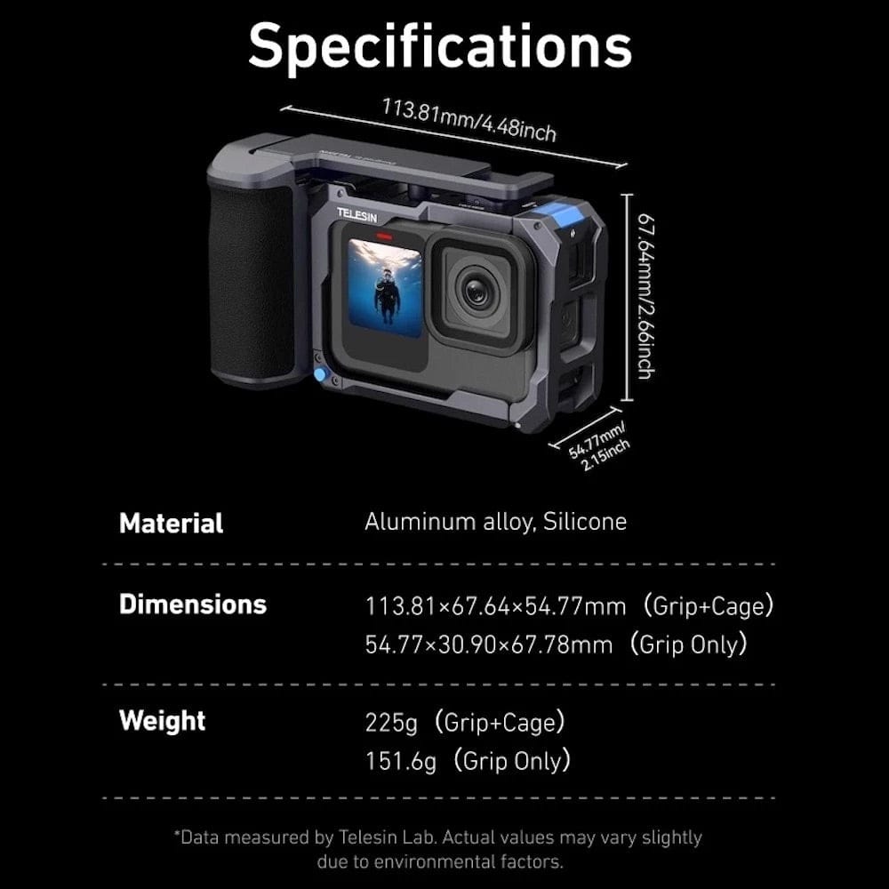 Telesin StreetGrip Kit for Hero 9 /10/ 11/ 12/ 13